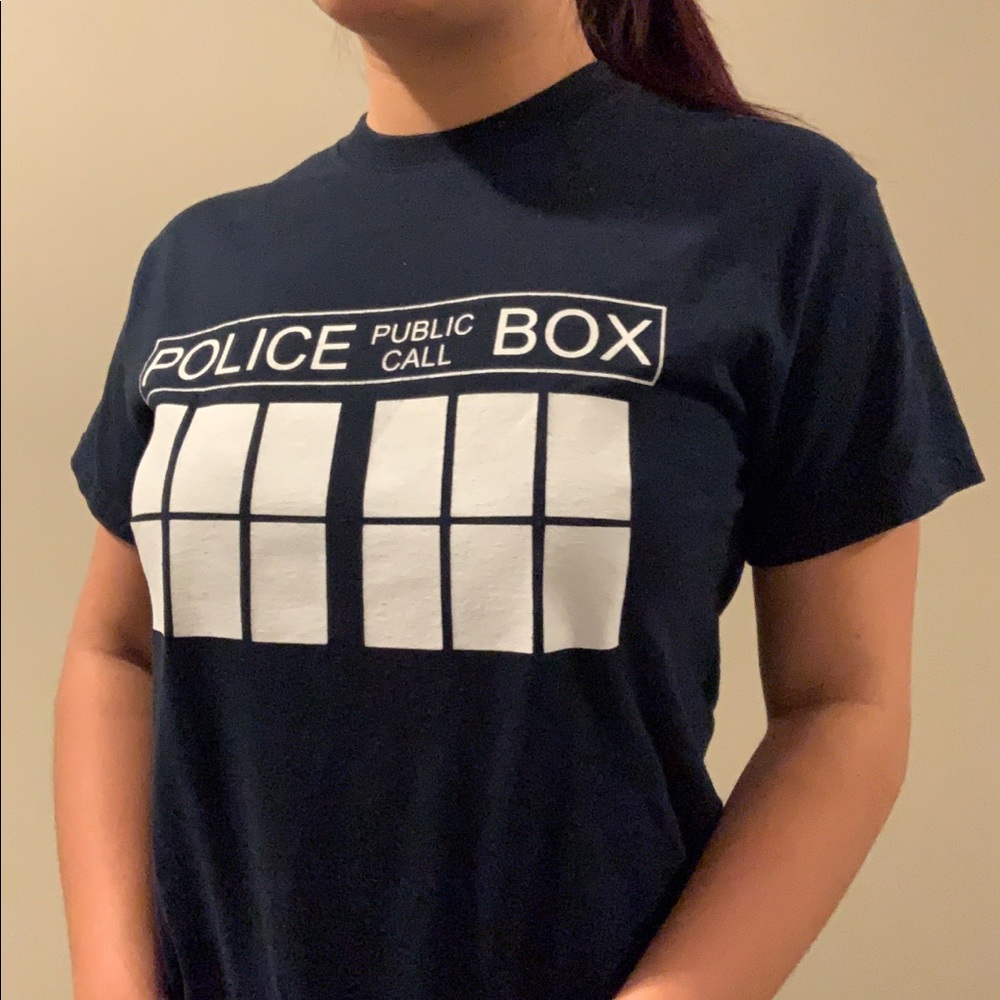Dr. Who TARDIS Navy Blue T-shirt
